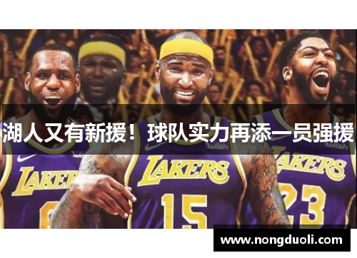湖人又有新援！球队实力再添一员强援